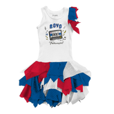 VIP Chicago Cubs Postseason '26 Falling Mesh Dress - Tiny Turnip