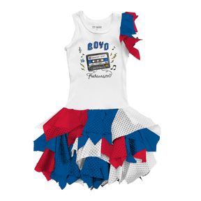 VIP Chicago Cubs Postseason '26 Falling Mesh Dress - Tiny Turnip