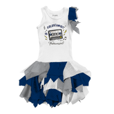 VIP New York Yankees Postseason '26 Falling Mesh Dress - Tiny Turnip
