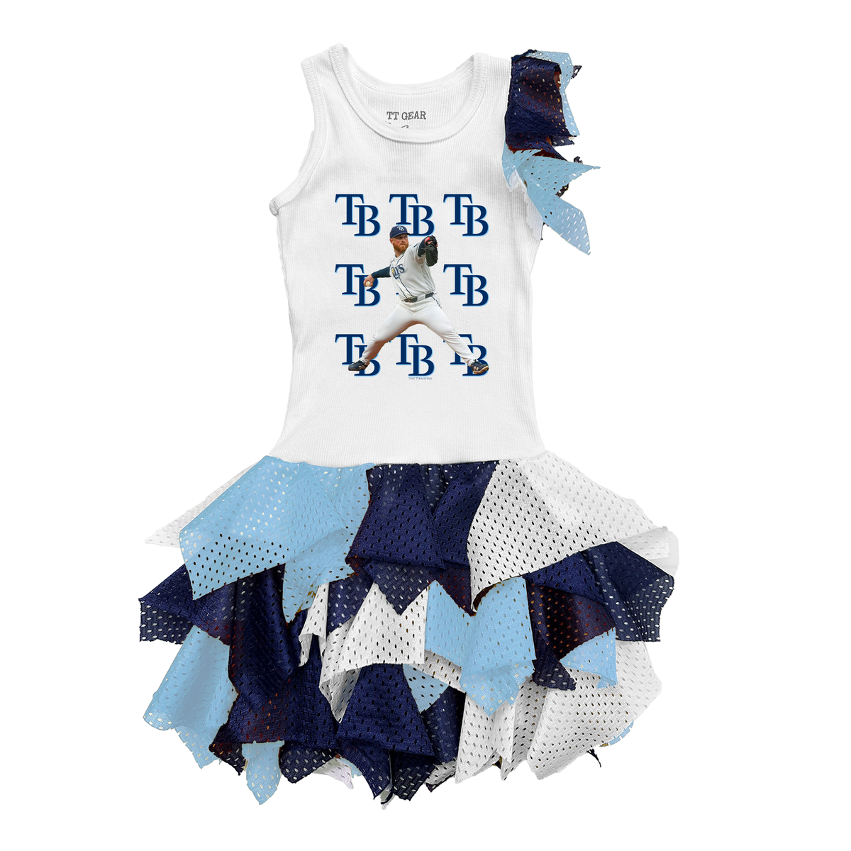 VIP Tampa Bay Rays Postseason '26 Falling Mesh Dress