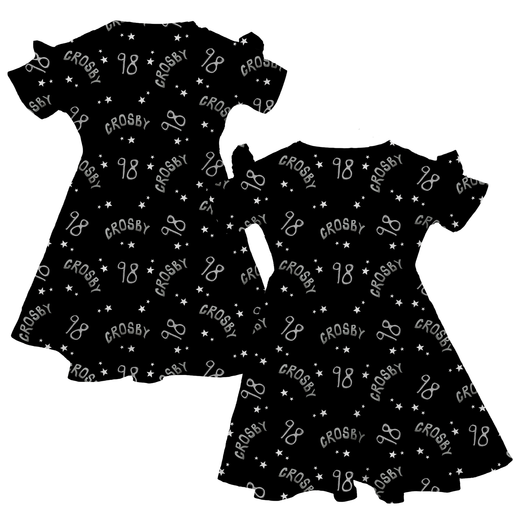 VIP Football: Doodle w/ Name, Number - Molly Dress - Tiny Turnip