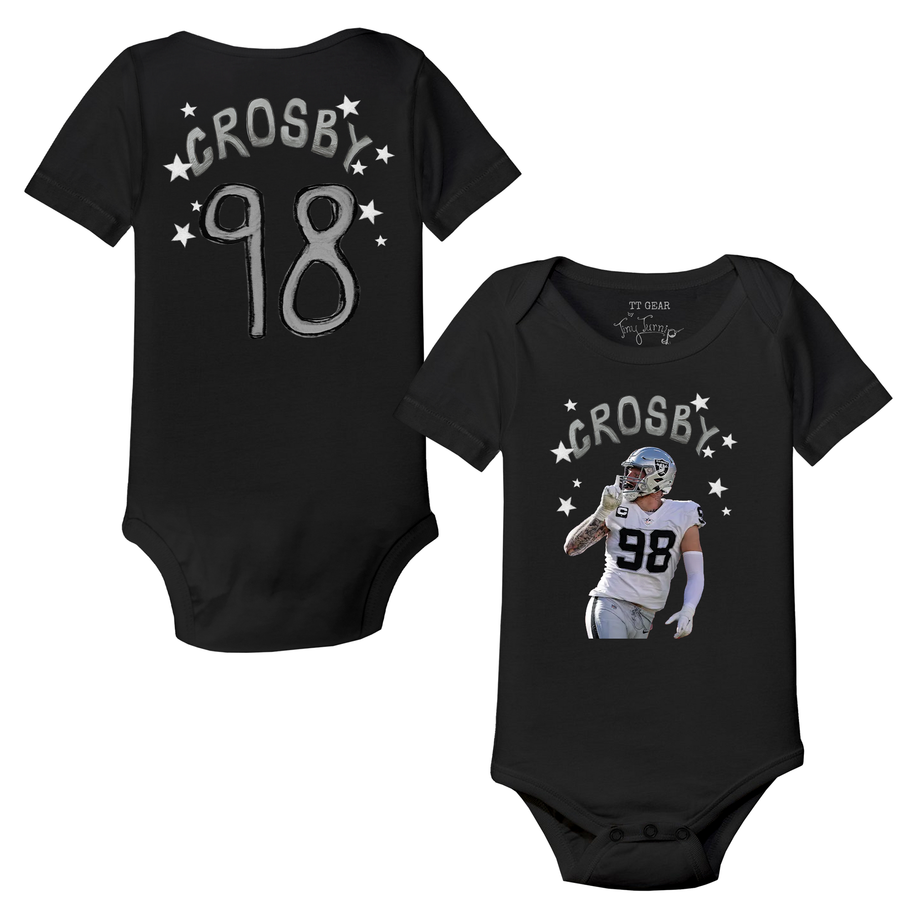 VIP Football: Doodle w/ Photo, Name, Number - Short Sleeve Snapper - Tiny Turnip