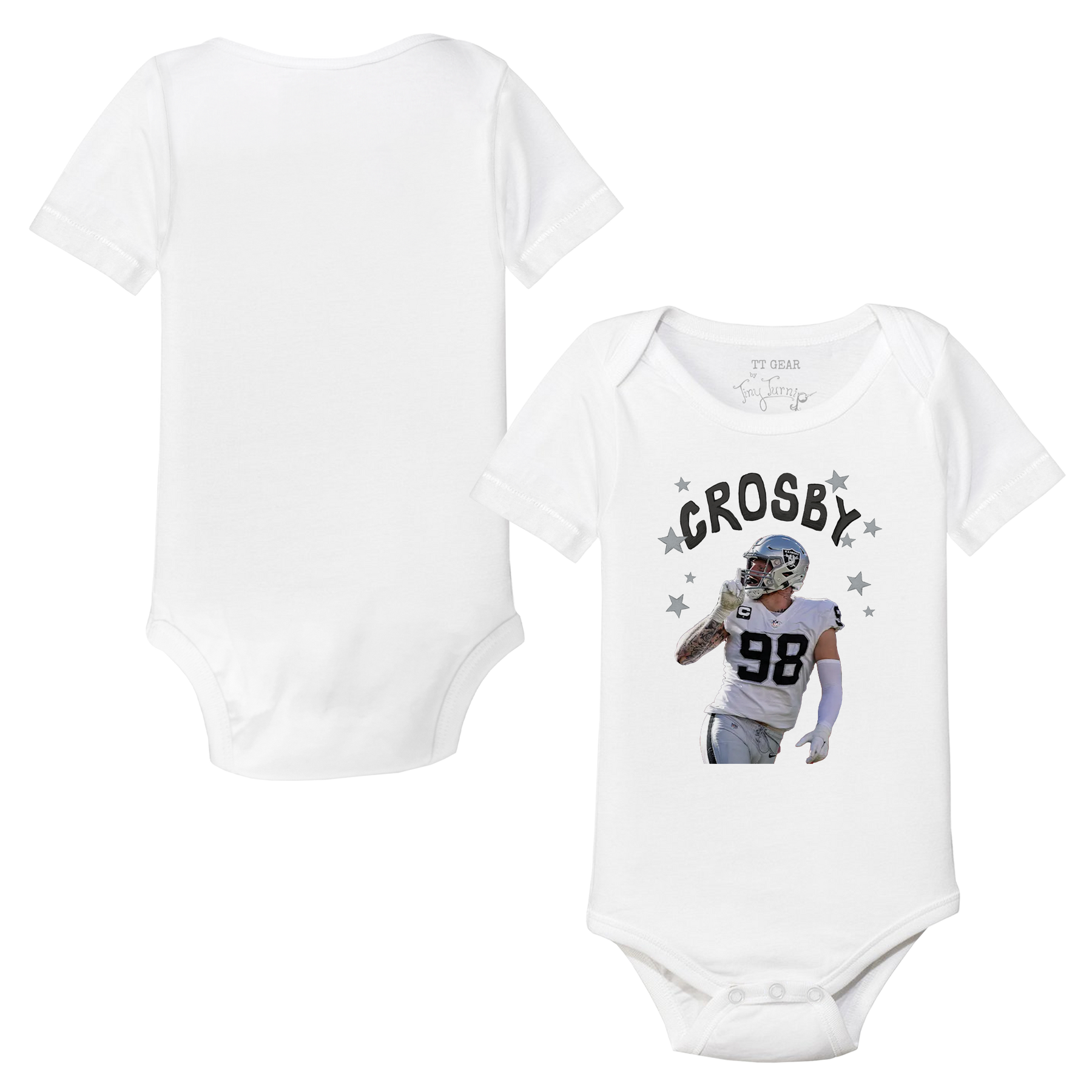 VIP Football: Doodle w/ Photo, Name, Number - Short Sleeve Snapper - Tiny Turnip