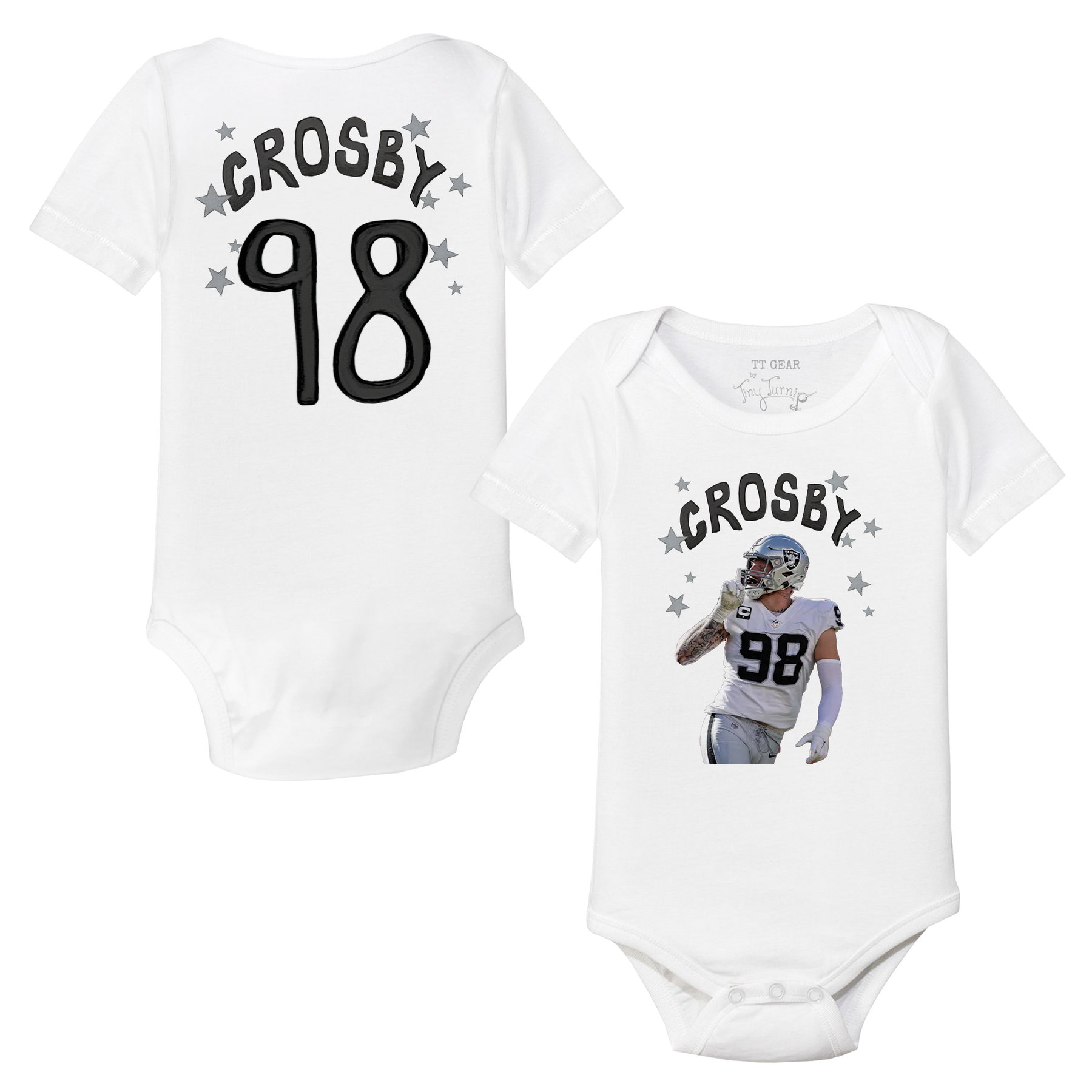 VIP Football: Doodle w/ Photo, Name, Number - Short Sleeve Snapper - Tiny Turnip