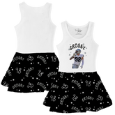 VIP Football: Doodle w/ Photo, Name, Number - Tank Swing Dress - Tiny Turnip