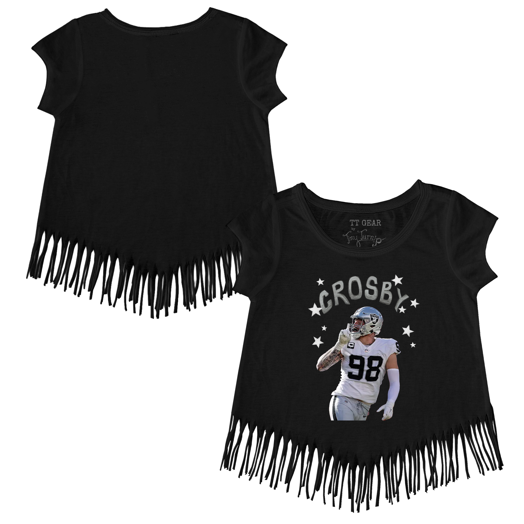 VIP Football: Doodle w/ Photo, Name, Number - Fringe Tee - Tiny Turnip