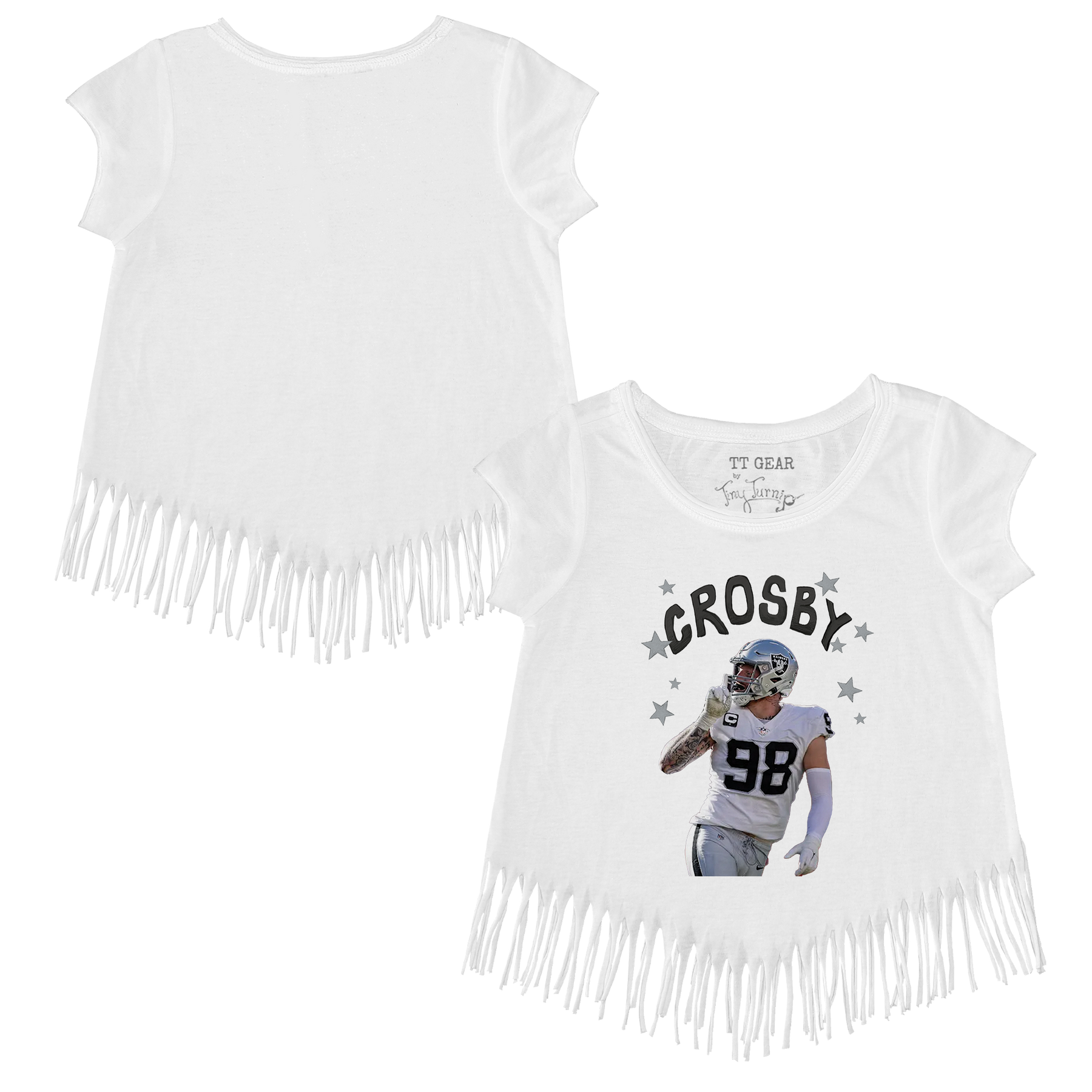 VIP Football: Doodle w/ Photo, Name, Number - Fringe Tee - Tiny Turnip