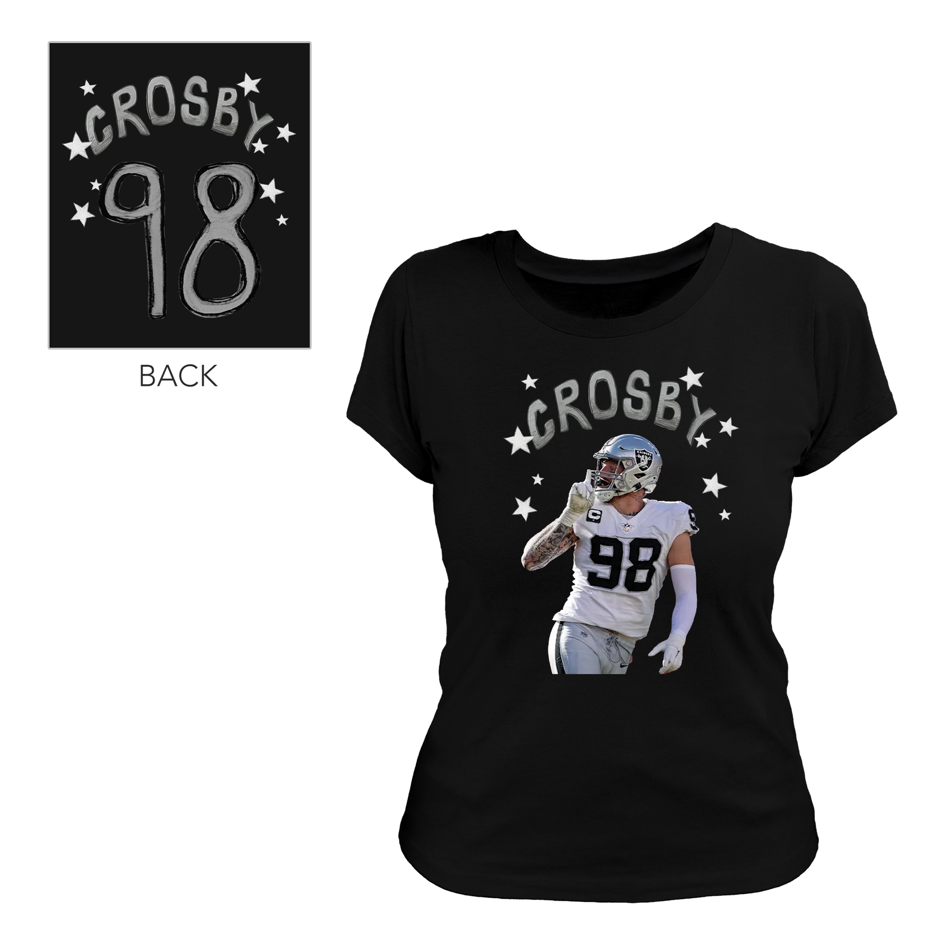VIP Football: Doodle w/ Photo, Name, Number - Women's Tee Shirt - Tiny Turnip