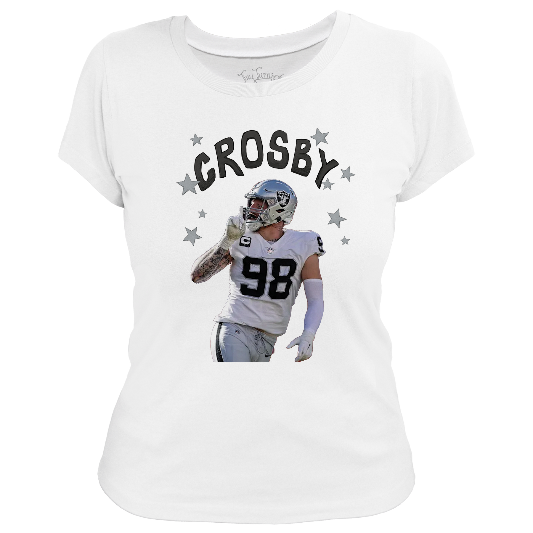 VIP Football: Doodle w/ Photo, Name, Number - Women's Tee Shirt - Tiny Turnip