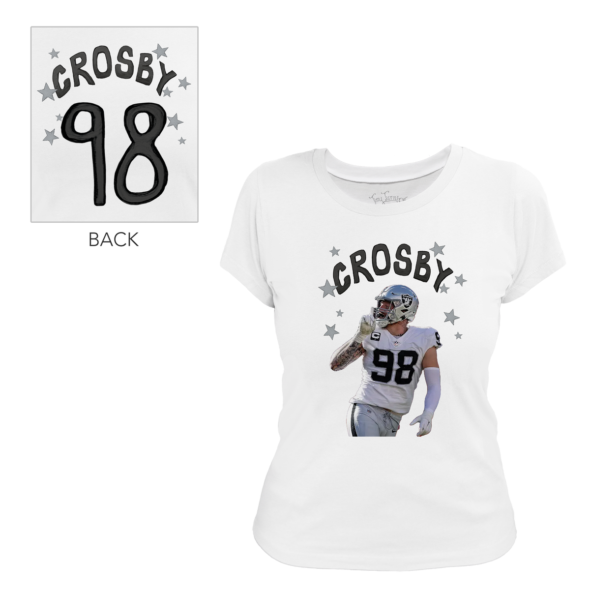 VIP Football: Doodle w/ Photo, Name, Number - Women's Tee Shirt - Tiny Turnip