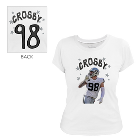 VIP Football: Doodle w/ Photo, Name, Number - Women's Tee Shirt - Tiny Turnip