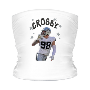 VIP Football: Doodle w/ Photo, Name, Number - Tube Top - Tiny Turnip