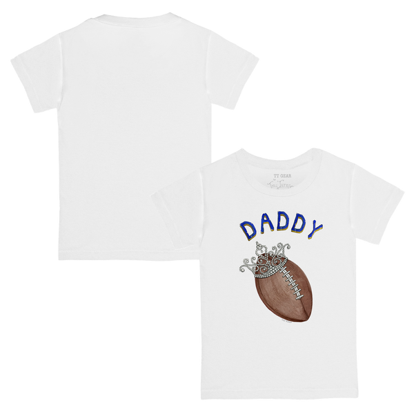 VIP Football: Football Tiara w/ Daddy - Kid's Tee Shirt - Tiny Turnip