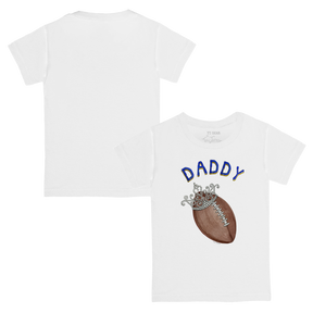 VIP Football: Football Tiara w/ Daddy - Kid's Tee Shirt - Tiny Turnip