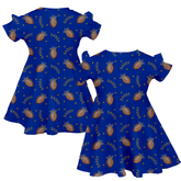 VIP Football: Football Tiara w/ Daddy - Molly Dress - Tiny Turnip