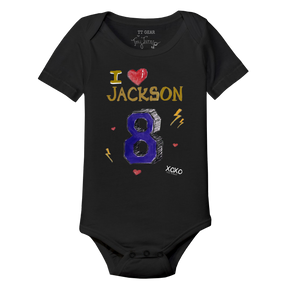VIP I Heart Player w/ Name, Number - Short Sleeve Snapper - Tiny Turnip