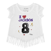 VIP I Heart Player w/ Name, Number - Fringe Tee - Tiny Turnip