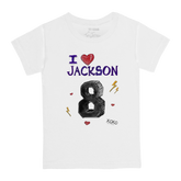 VIP I Heart Player w/ Name, Number - Kid's Tee Shirt - Tiny Turnip