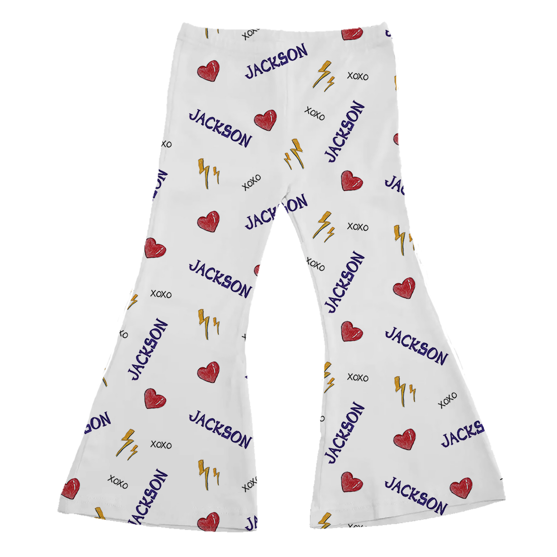 VIP I Heart Player w/ Name - Flare Pants - Tiny Turnip