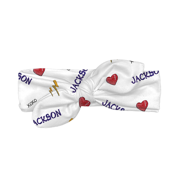 VIP I Heart Player w/ Name - Headband - Tiny Turnip