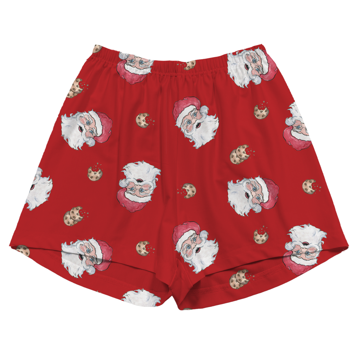 Santa Cookie Pajama Shorts