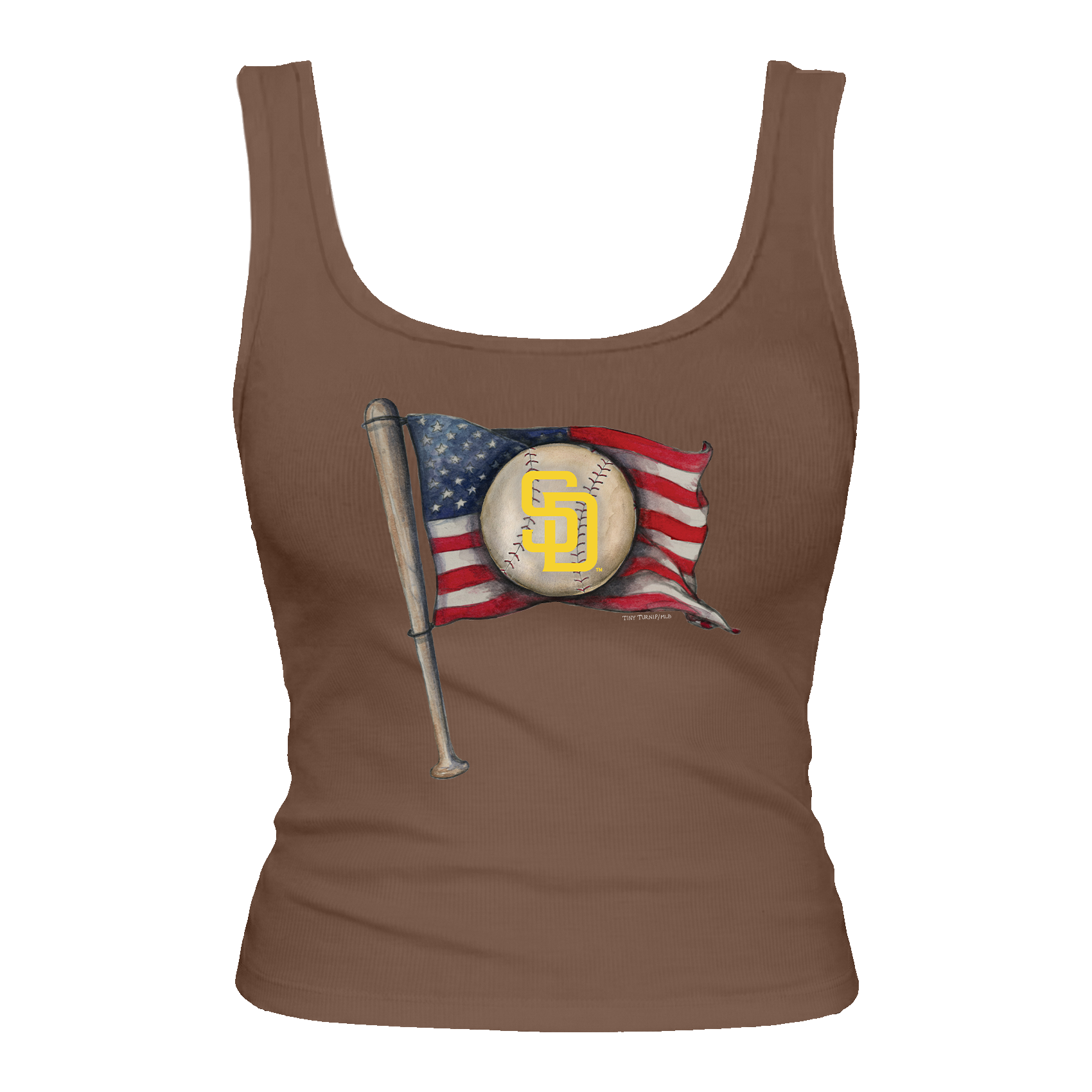 San Diego Padres Baseball Flag Emmy Tank