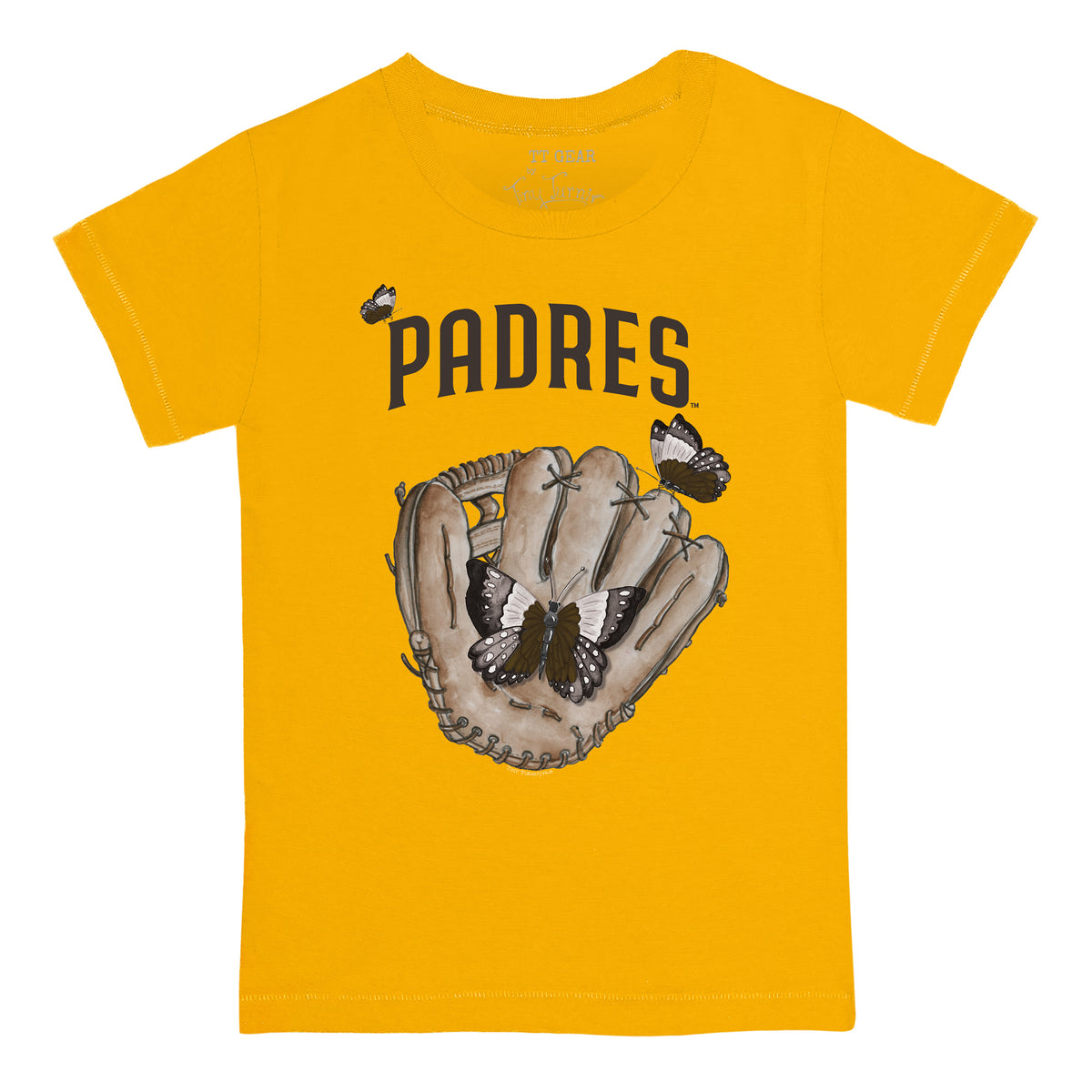 San Diego Padres Butterfly Glove Tee Shirt