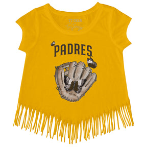 San Diego Padres Butterfly Glove Fringe Tee