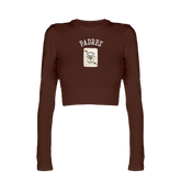 San Diego Padres Card Candice Crop Long Sleeve