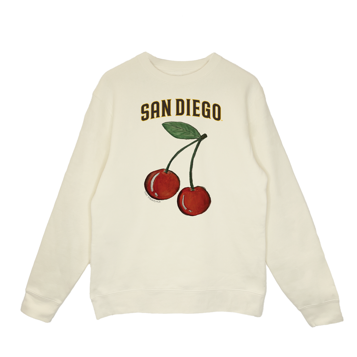 San Diego Padres Cherry Crewneck Sweatshirt