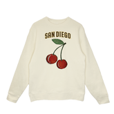 San Diego Padres Cherry Crewneck Sweatshirt