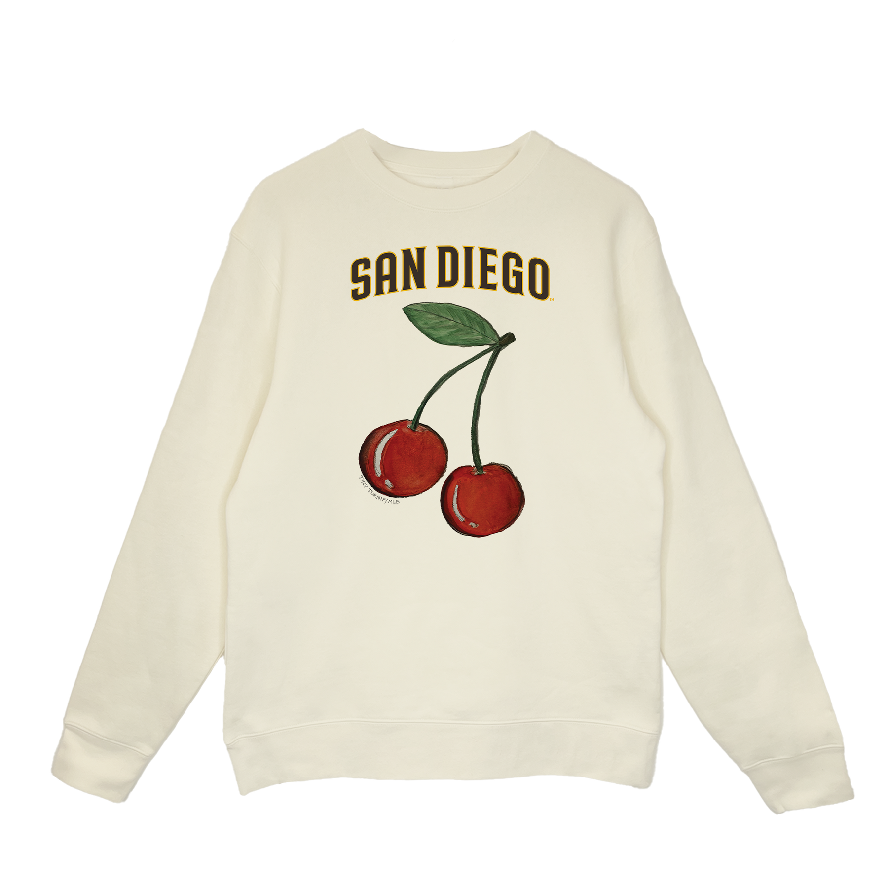 San Diego Padres Cherry Crewneck Sweatshirt