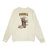 San Diego Padres Cowboy Boot Crewneck Sweatshirt
