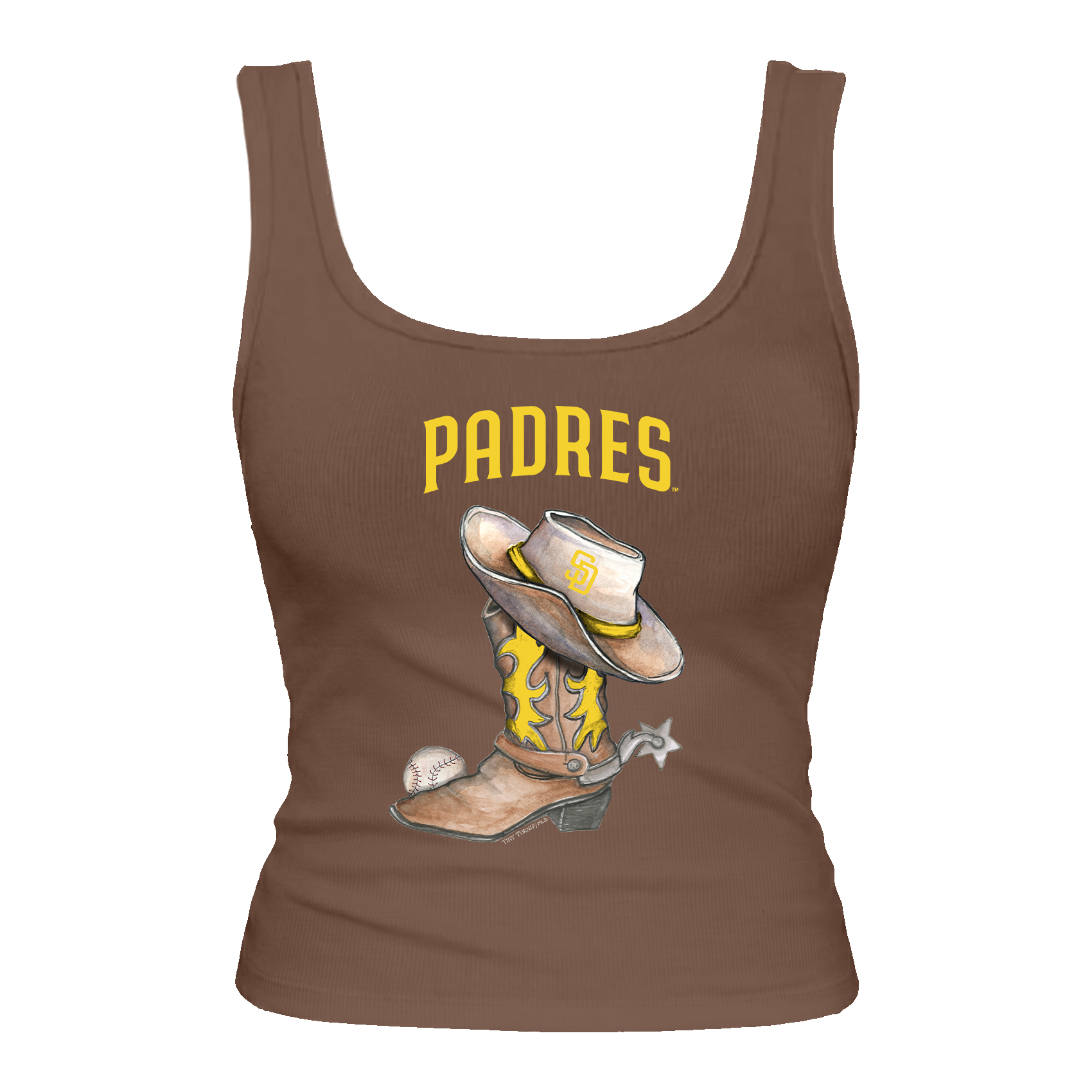San Diego Padres Cowboy Boot Emmy Tank