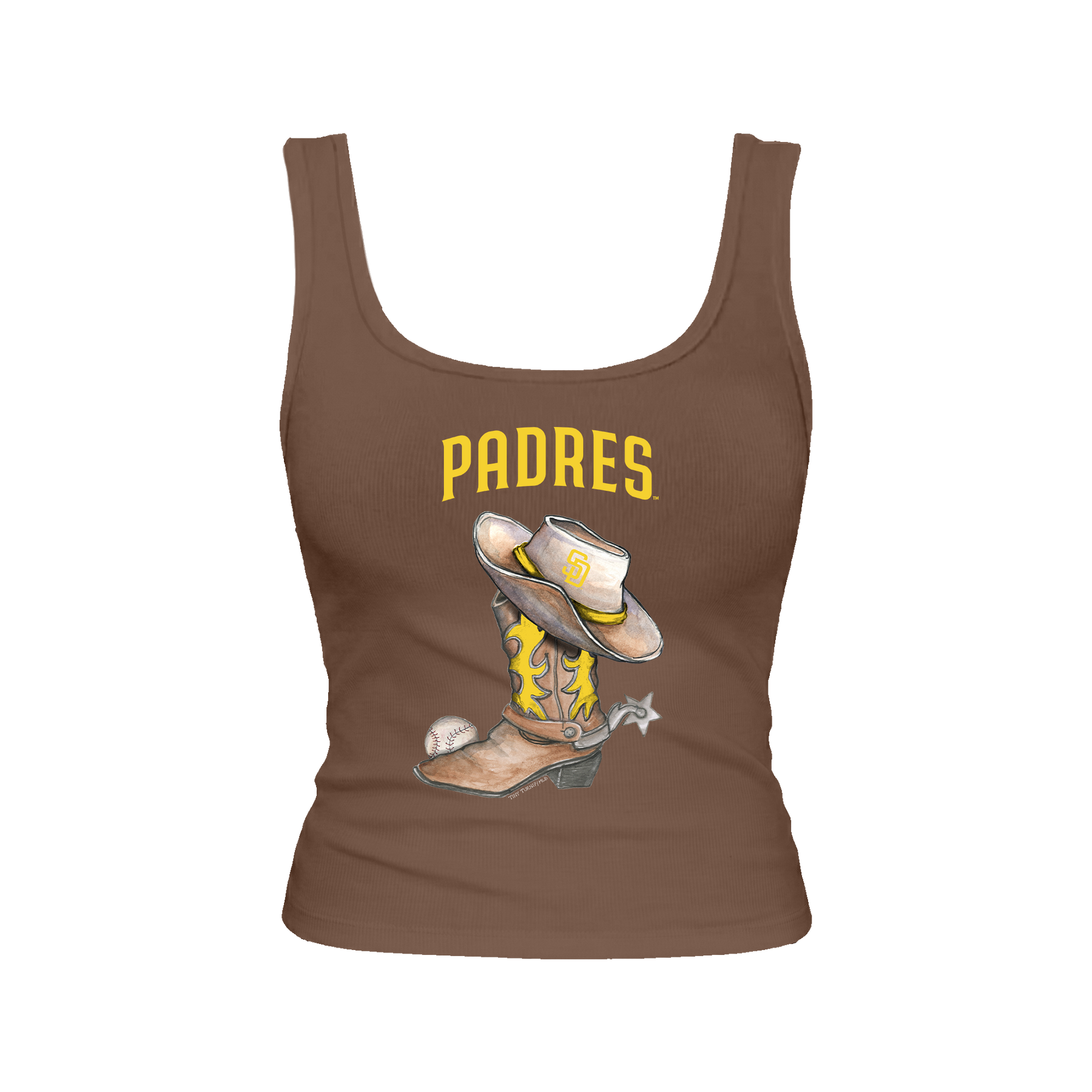 San Diego Padres Cowboy Boot Emmy Tank