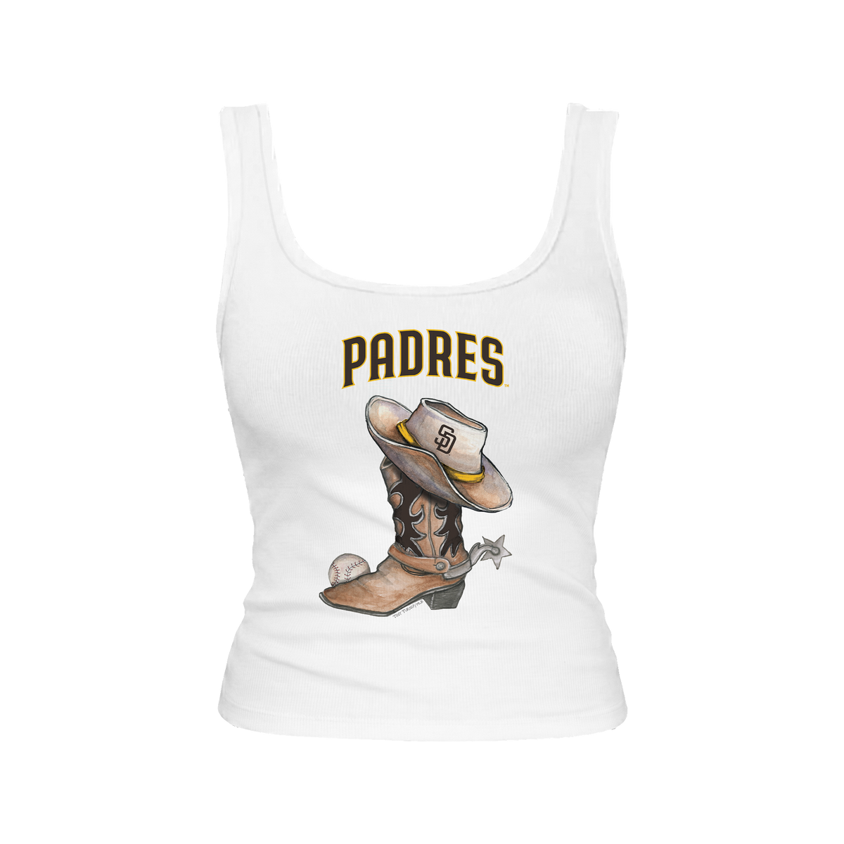 San Diego Padres Cowboy Boot Emmy Tank