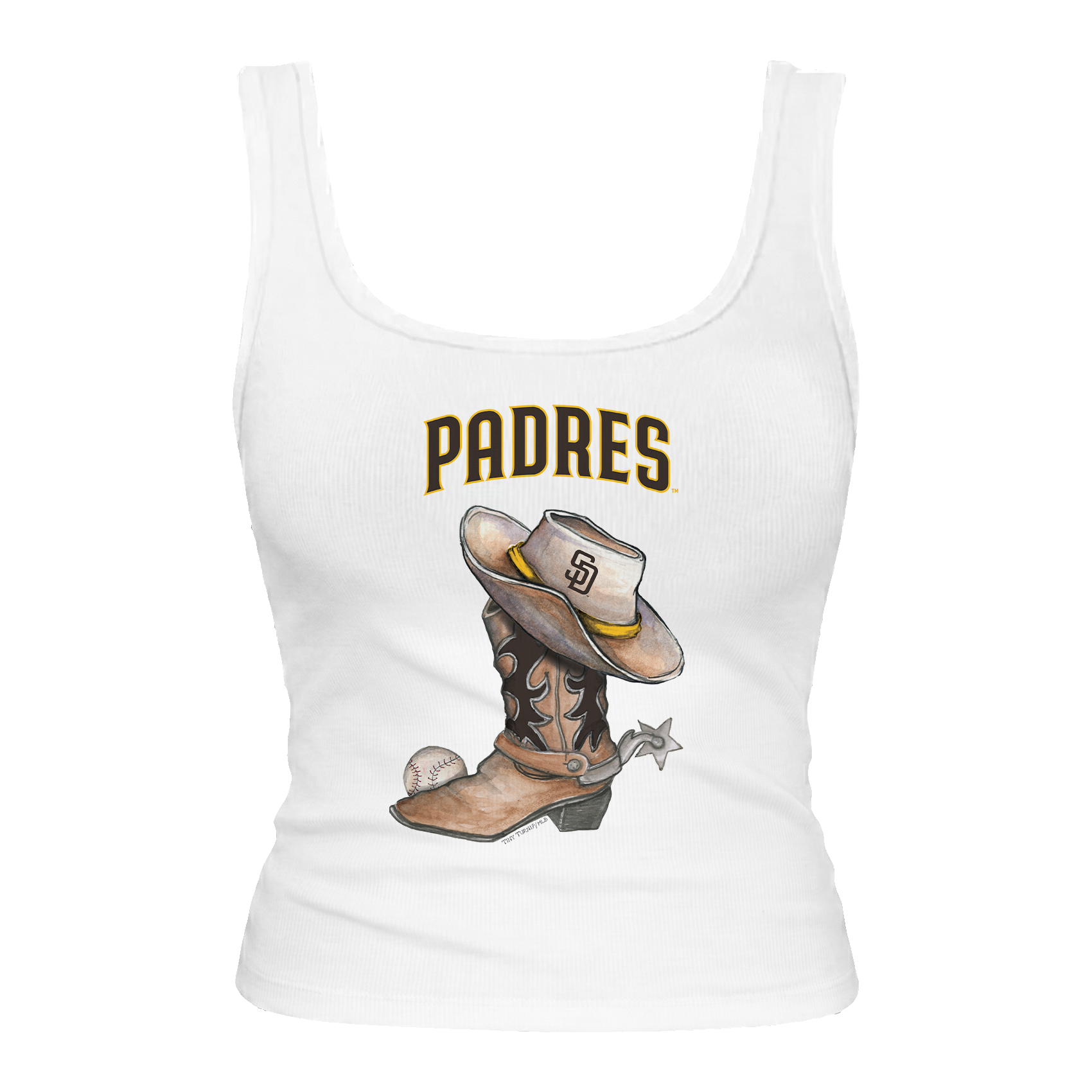 San Diego Padres Cowboy Boot Emmy Tank