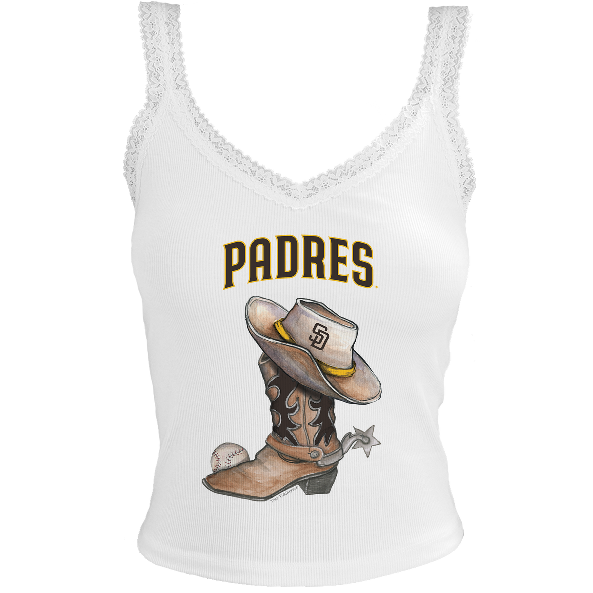 San Diego Padres Cowboy Boot Lace Tank