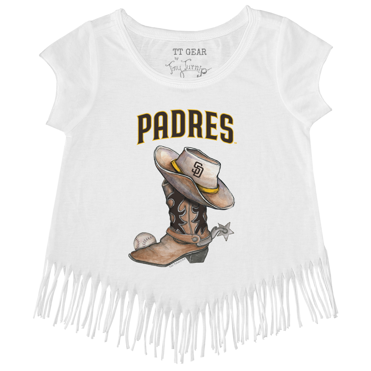 San Diego Padres Cowboy Boot Fringe Tee