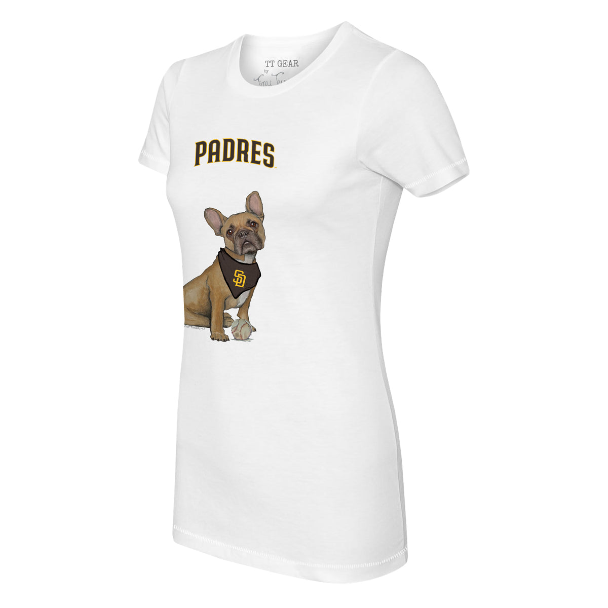 San Diego Padres French Bulldog Tee Shirt