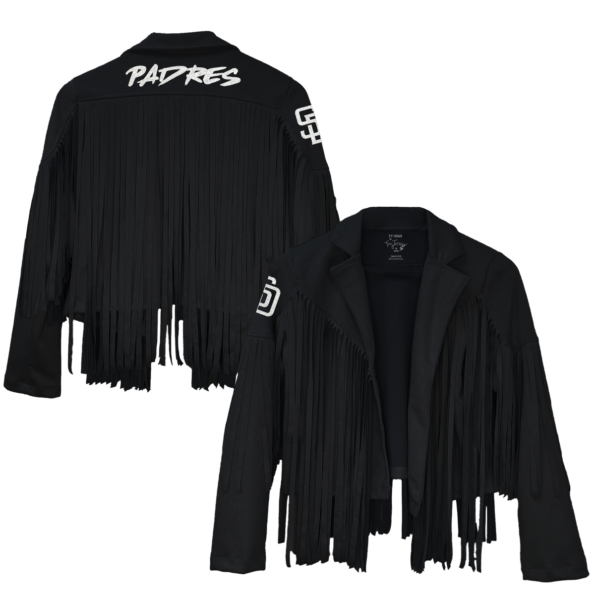 San Diego Padres Farrah Fringe Jacket --(ships after 8/11)