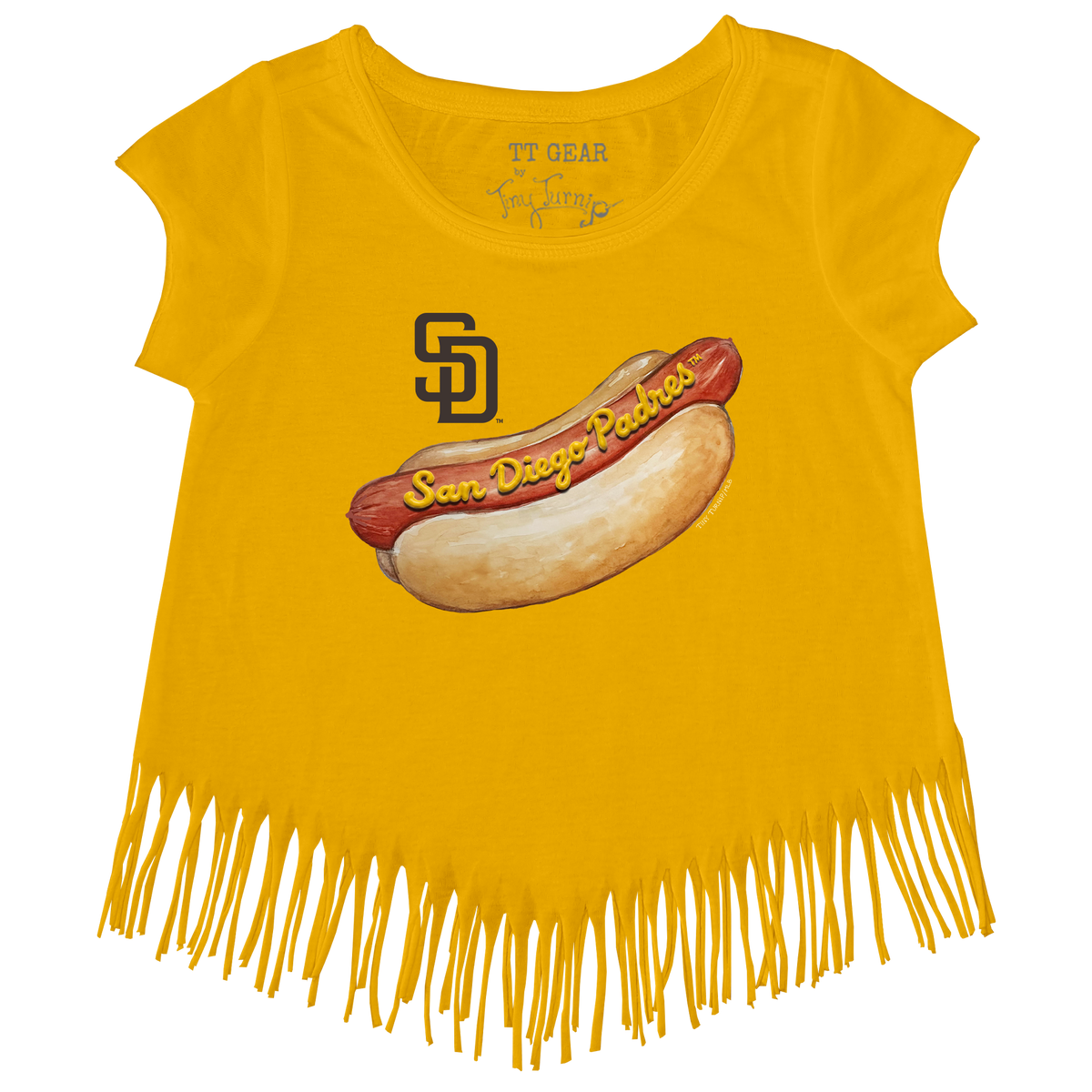 San Diego Padres Hot Dog Fringe Tee