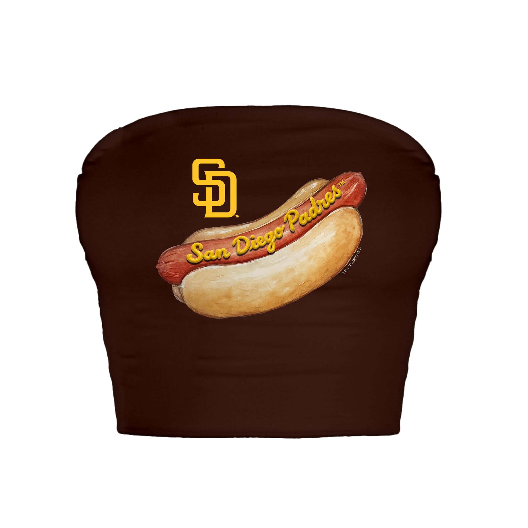 San Diego Padres Hot Dog Crop Tube Top