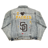I Heart Padres Boyfriend Denim Jacket
