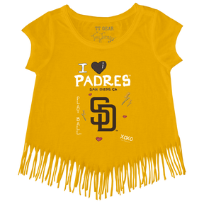 I Heart Padres Fringe Tee