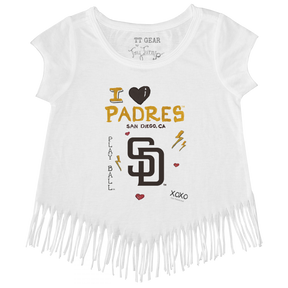 I Heart Padres Fringe Tee