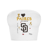 San Diego Padres I Heart Padres Crop Tube Top