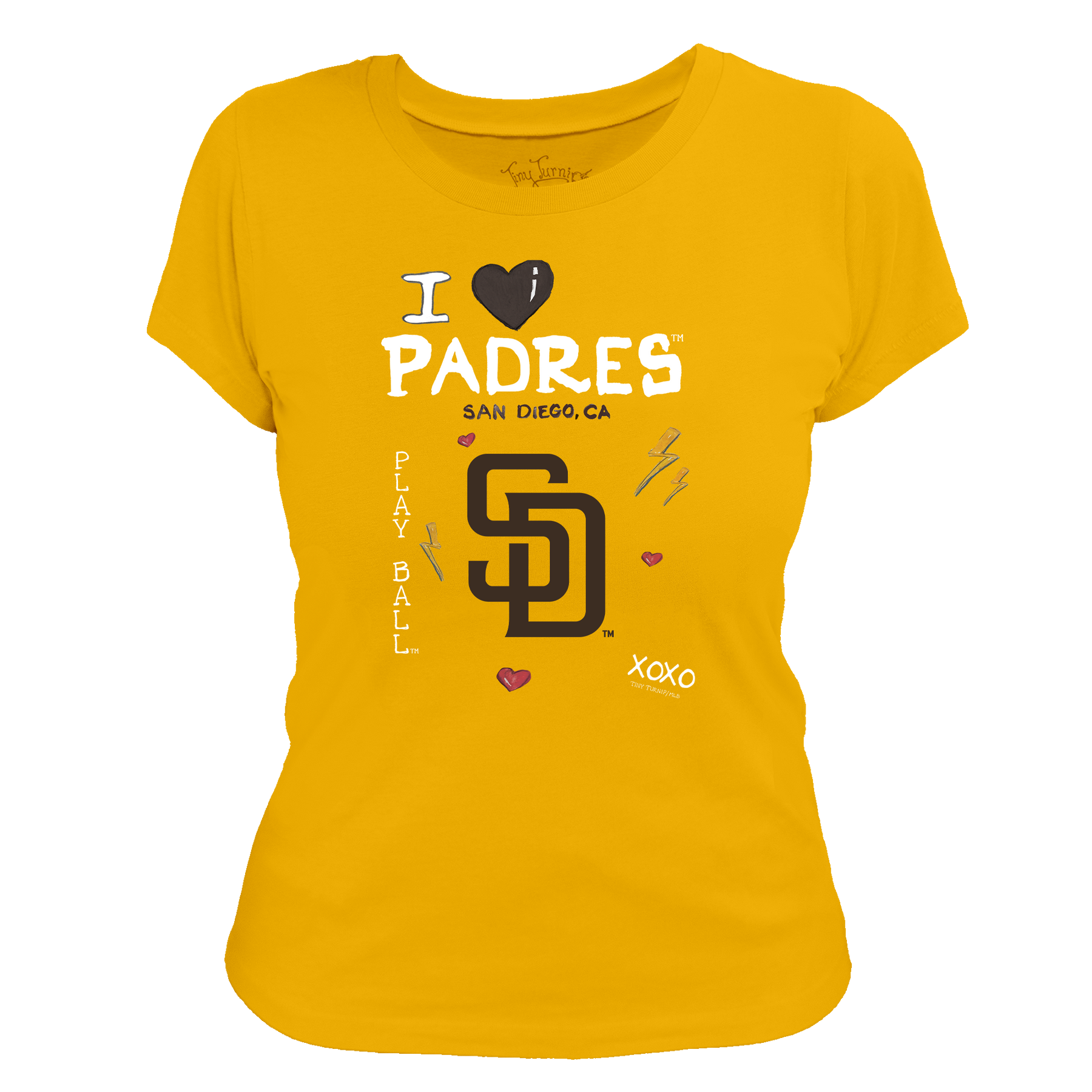 I Heart Padres Women's Tee Shirt