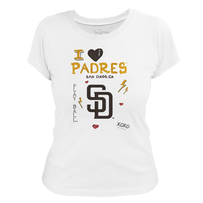 I Heart Padres Women's Tee Shirt