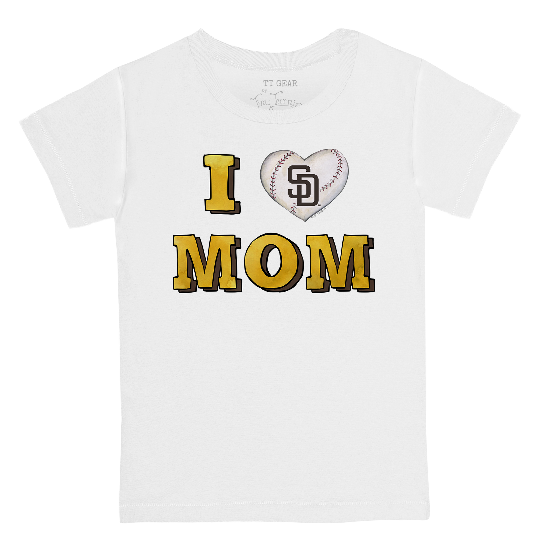 San Diego Padres I Love Mom Tee Shirt